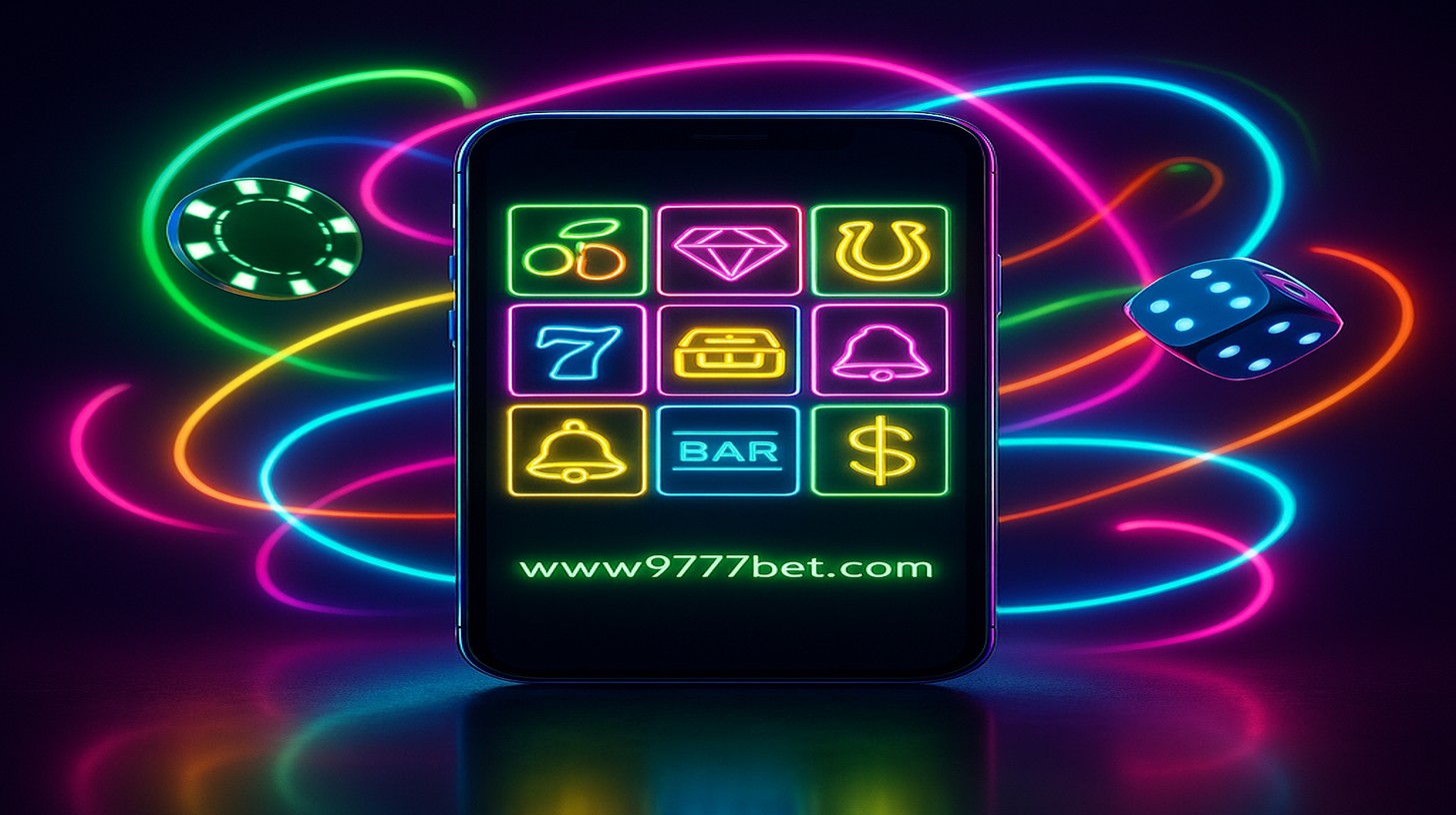 9777bet অ্যাপ ব্যানার: একটি প্রচারমূলক গ্রাফিক্যাল ডিজাইন